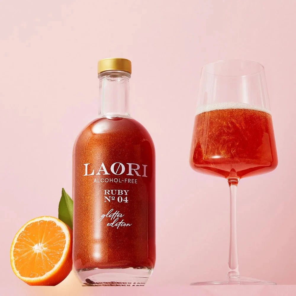 Alkoholfreier Aperitif "Ruby No 04 Glitzer" Laori