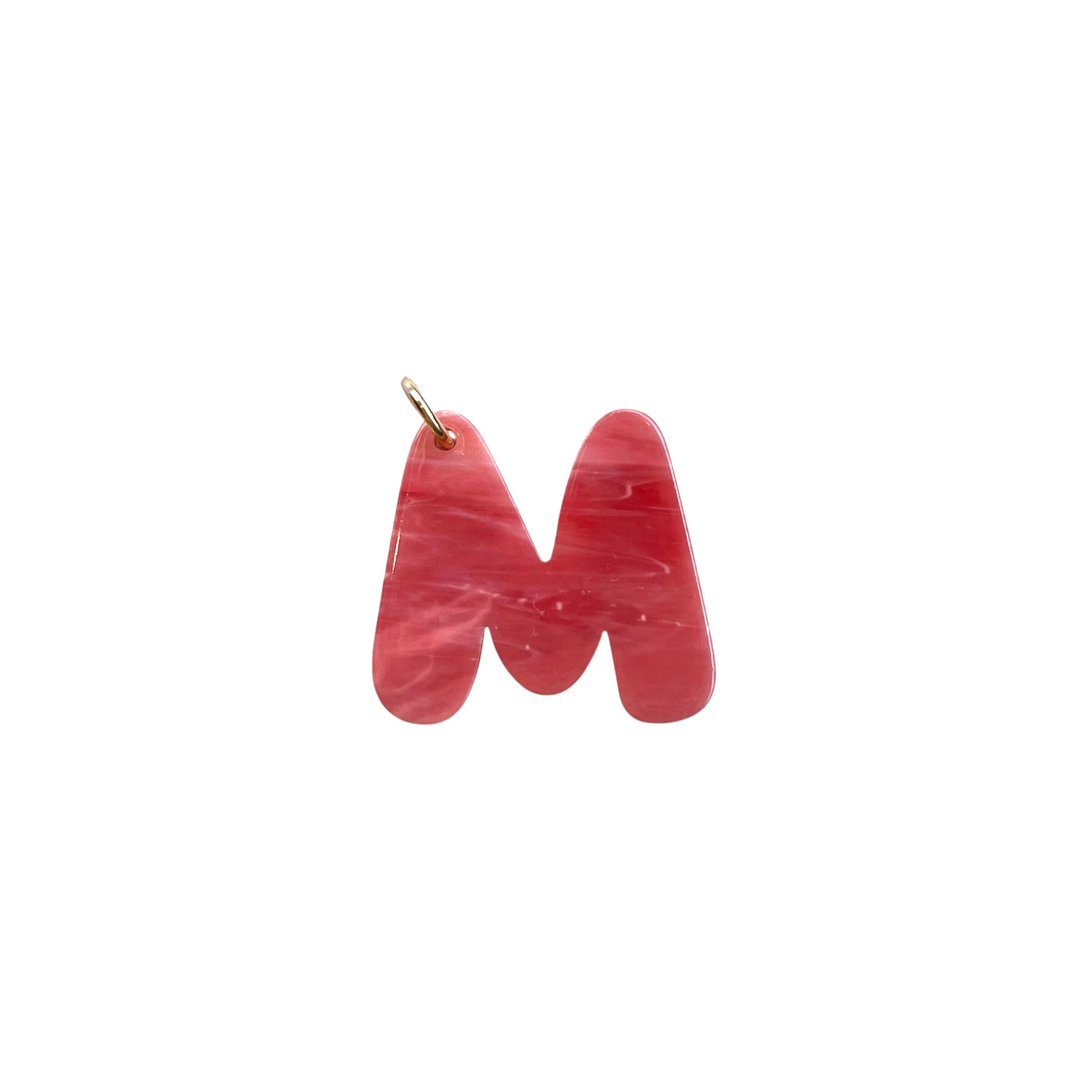 Anhänger "Buchstabe M" Schlüsselanhänger LOU LOTO Rosa