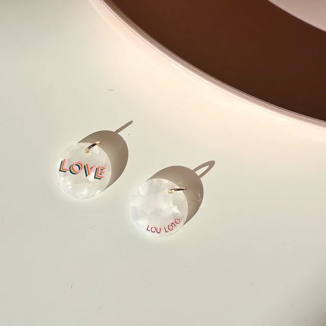Anhänger Coin "Love" Schlüsselanhänger LOU LOTO