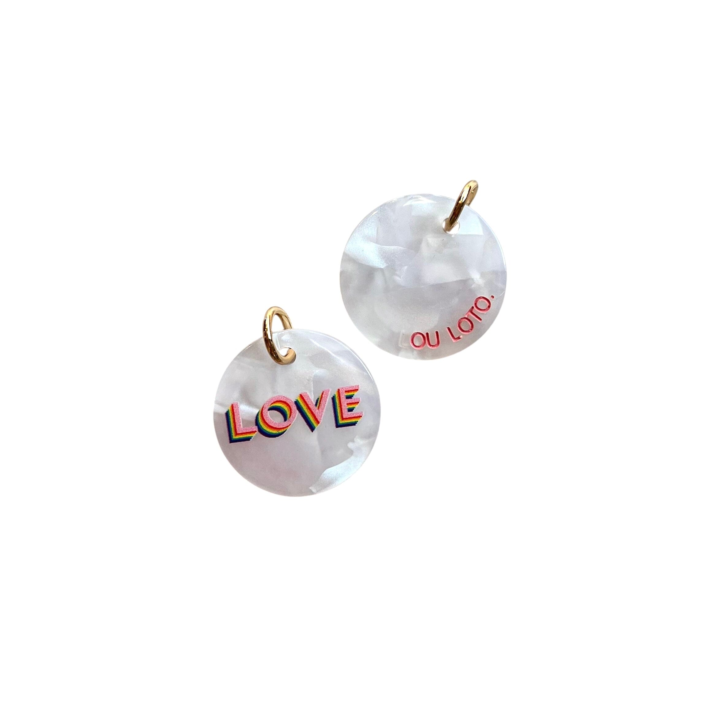 Anhänger Coin "Love" Schlüsselanhänger LOU LOTO