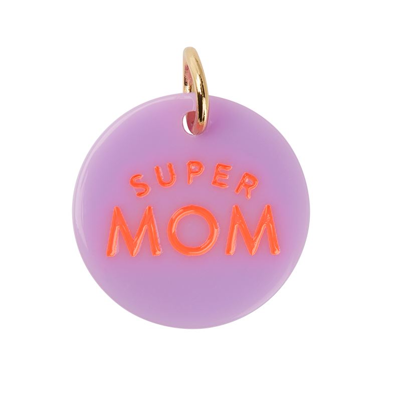Anhänger Coin "Super Mom" Schlüsselanhänger hello love 