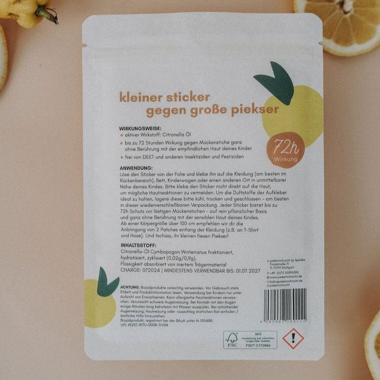 Anti-Mücken-Sticker "Flower Power" Sticker pieksmichnicht