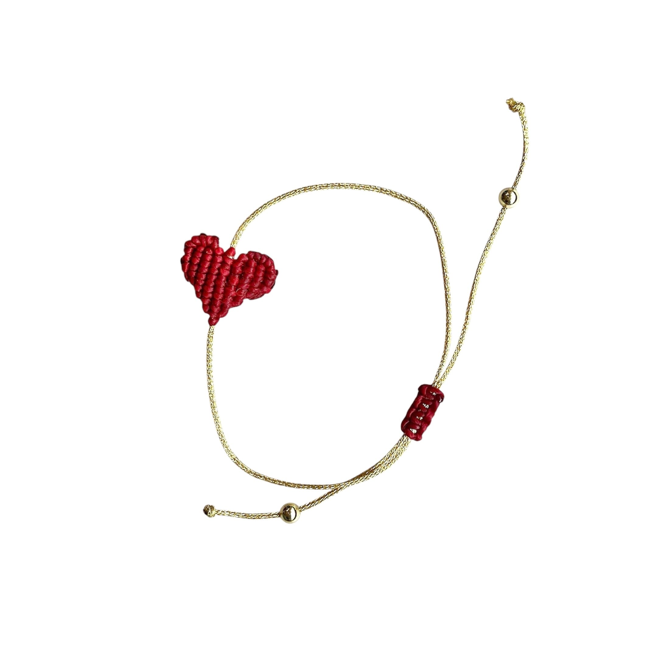 Armband "Makramee Herz" Armband LOU LOTO
