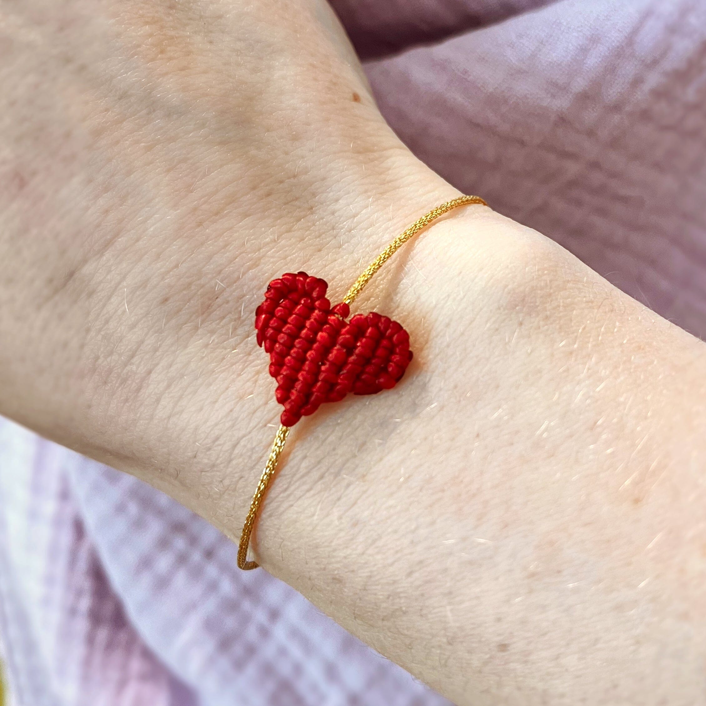 Armband "Makramee Herz" Armband LOU LOTO