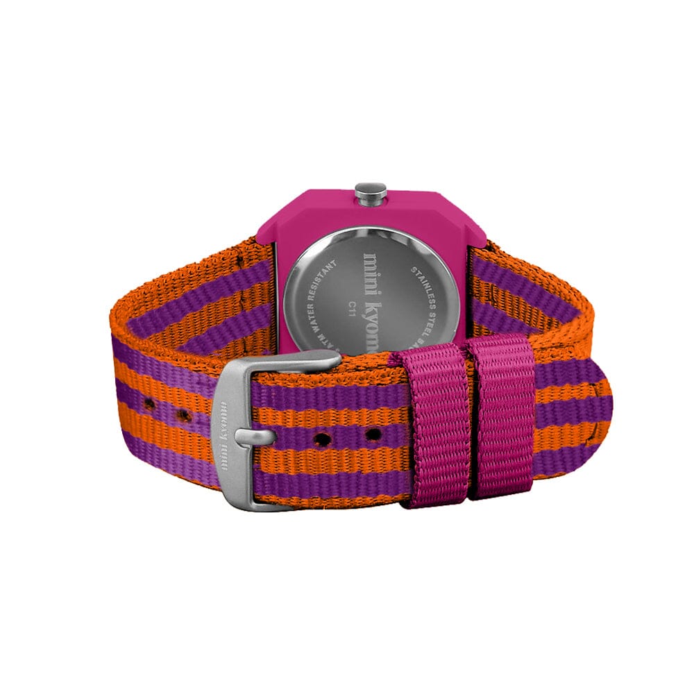 Armbanduhr "Stripes - Ruby Papaya" Armbanduhren & Taschenuhren Mini Kyomo