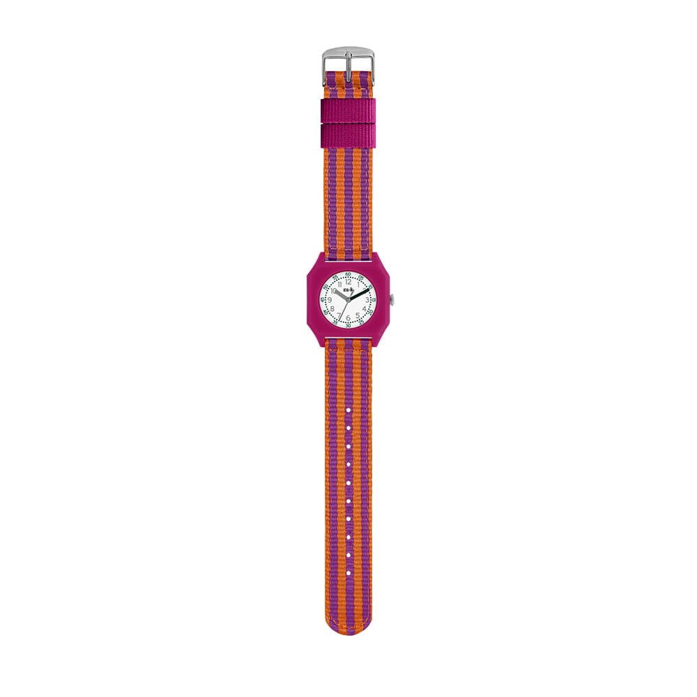 Armbanduhr "Stripes - Ruby Papaya" Armbanduhren & Taschenuhren Mini Kyomo
