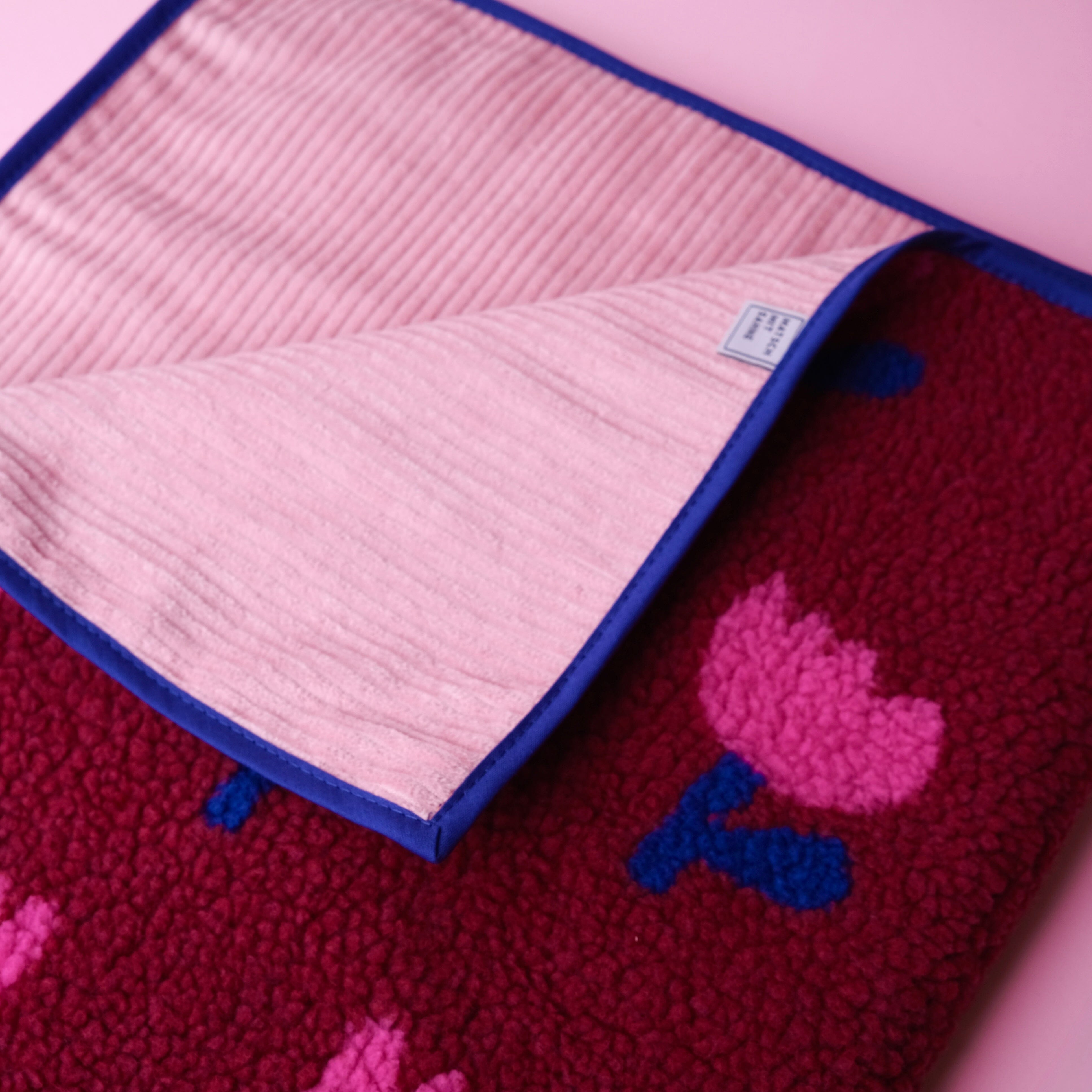 Babydecke Teddy Babydecke Matsch mit Sahne Tulpe/Zuckerwatte
