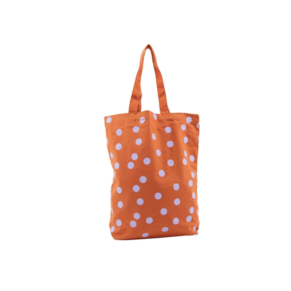 Baumwolltasche "Dots" Tasche Kado Design Rost/Flieder 