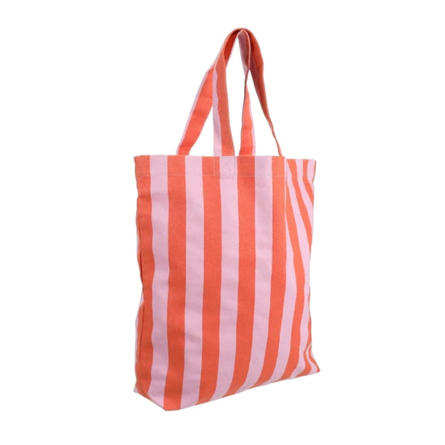 Baumwolltasche "Streifen" Tasche Kado Design Pink/Orange