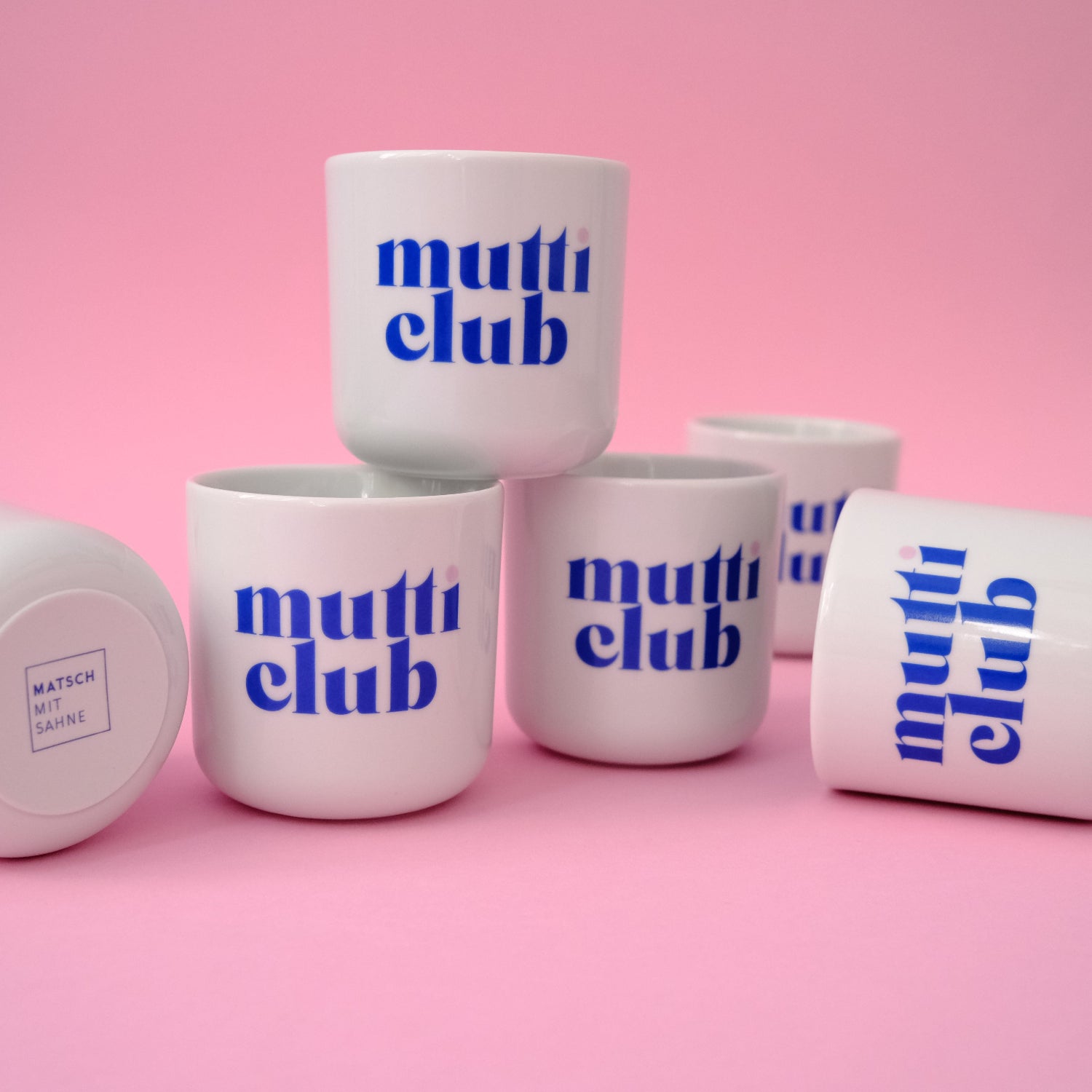 Becher "MUTTICLUB" Tasse Matsch mit Sahne
