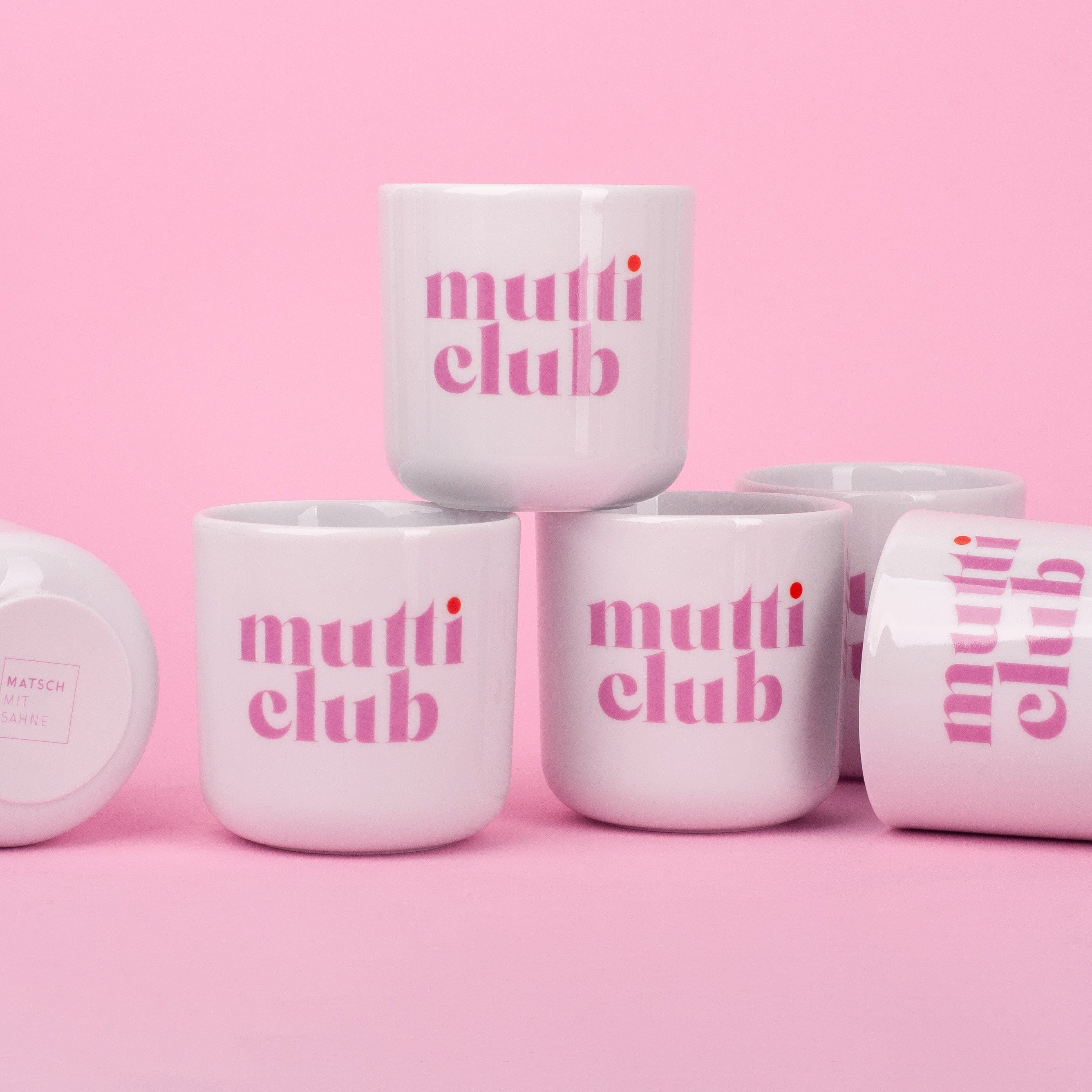 Becher "MUTTICLUB" Tasse Matsch mit Sahne