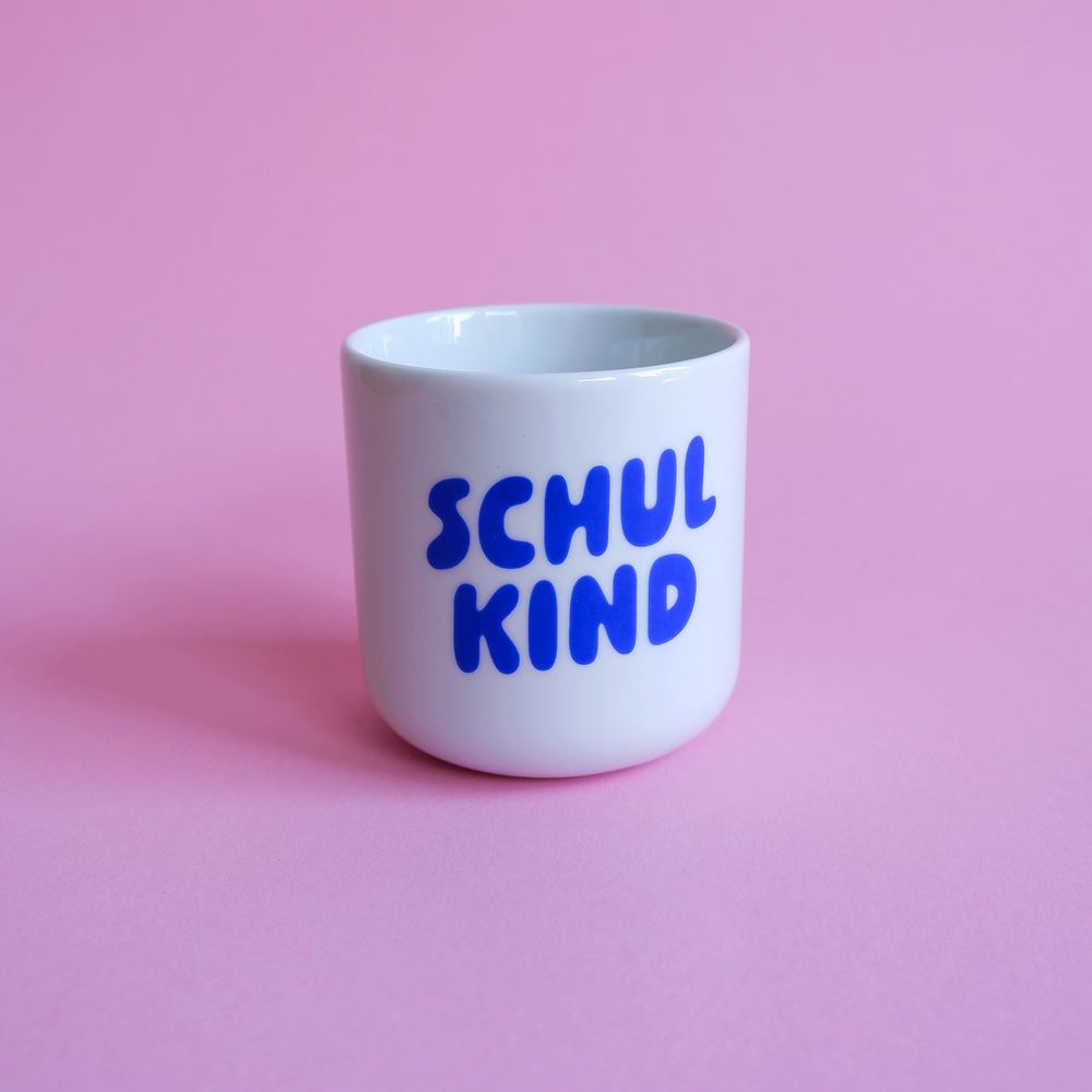 Becher "Schulkind" Tasse tinyday blau 