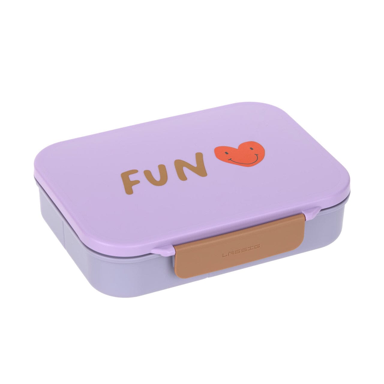 Bento Lunchbox "Fun" Brotdose Lässig herz lila
