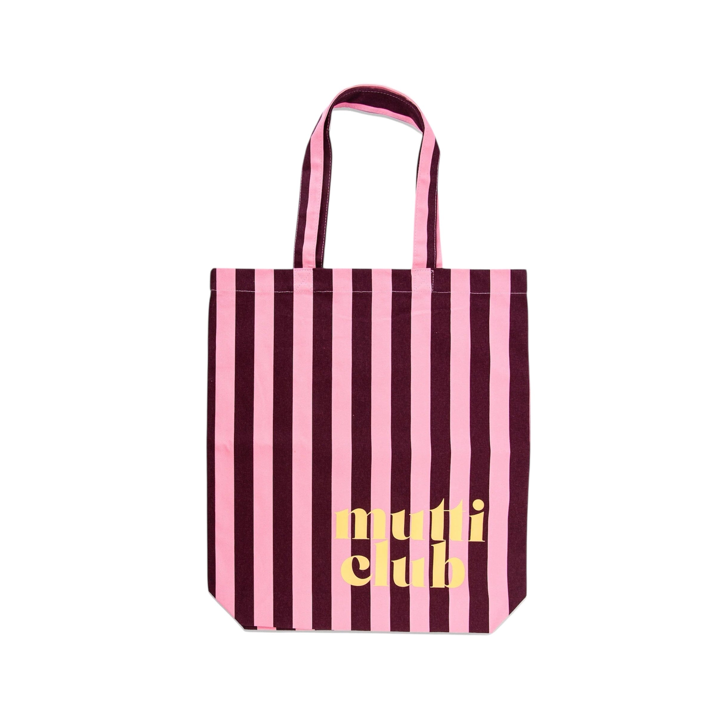 Beutel Mutticlub "Bordeaux/Rosa" Shopper Matsch mit Sahne