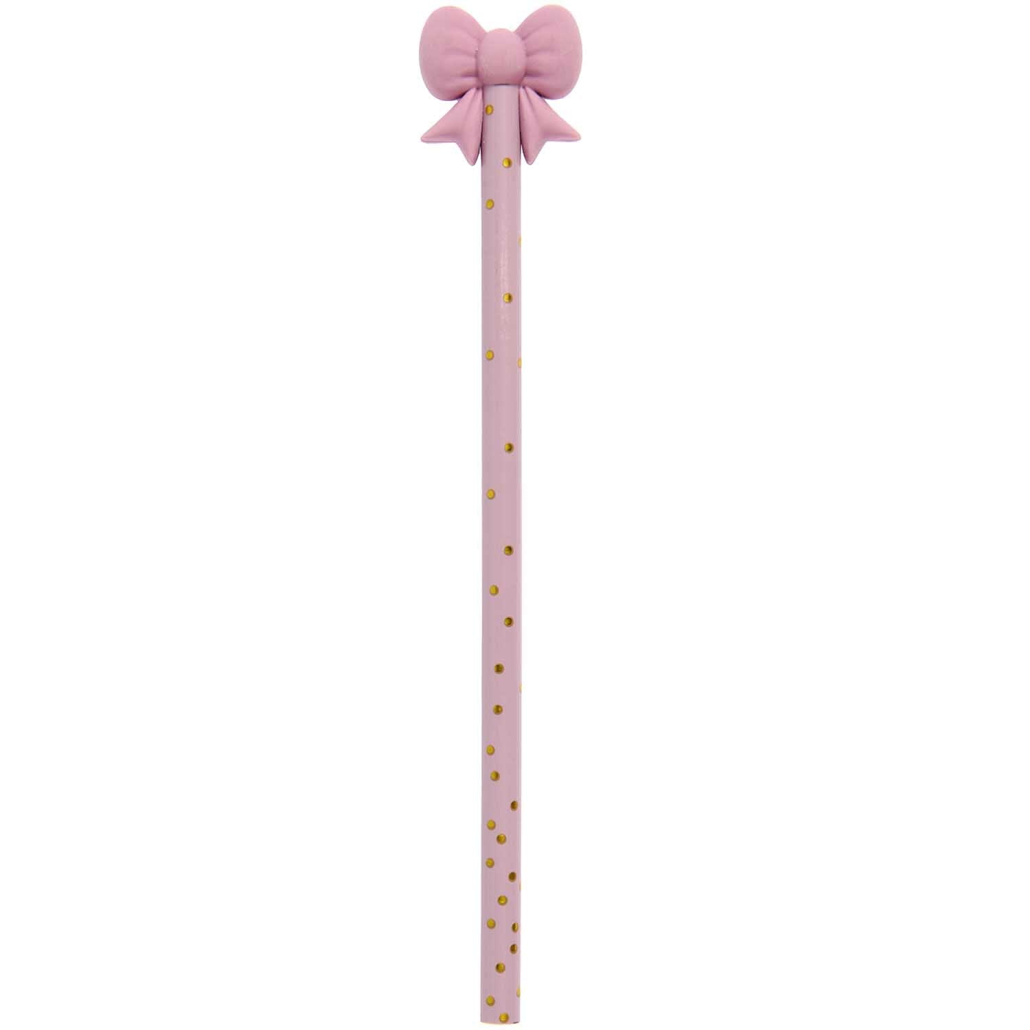 Bleistift mit Radiergummi "Schleifen" Bleistift Rico Design Mauve