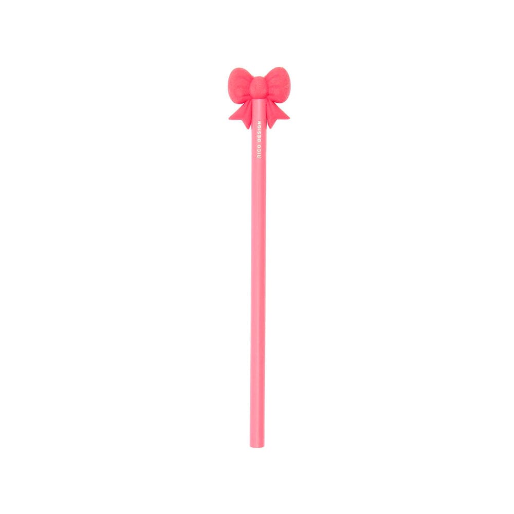 Bleistift mit Radiergummi "Schleifen" Bleistift Rico Design Neon Pink