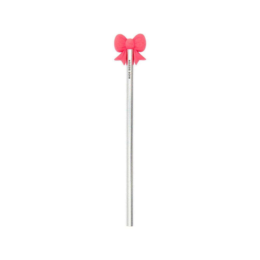 Bleistift mit Radiergummi "Schleifen" Bleistift Rico Design Silber