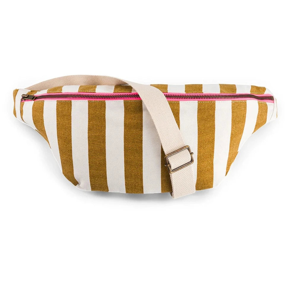 Bodybag "Streifen" Bauchtaschen Rose in April Caramel