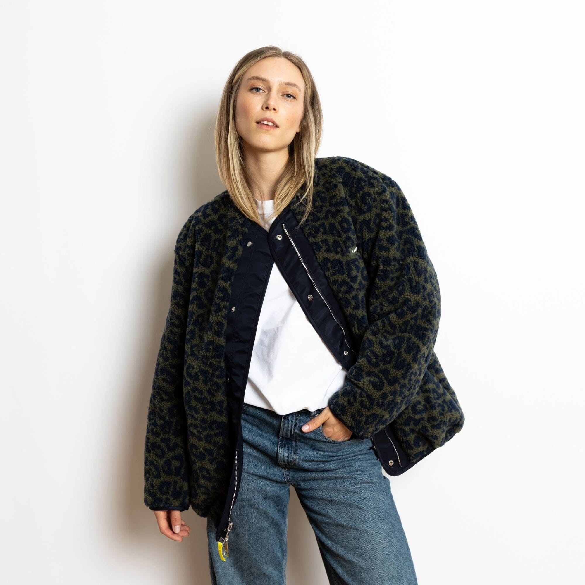 Bomber Wendejacke Jacke Vivi Mari navy/leo navy olive XS/S