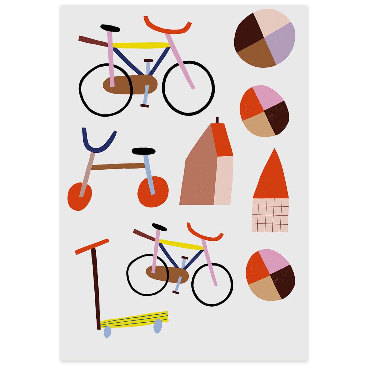 Bügelbilder "Fahrrad" Tattoo Nuukk