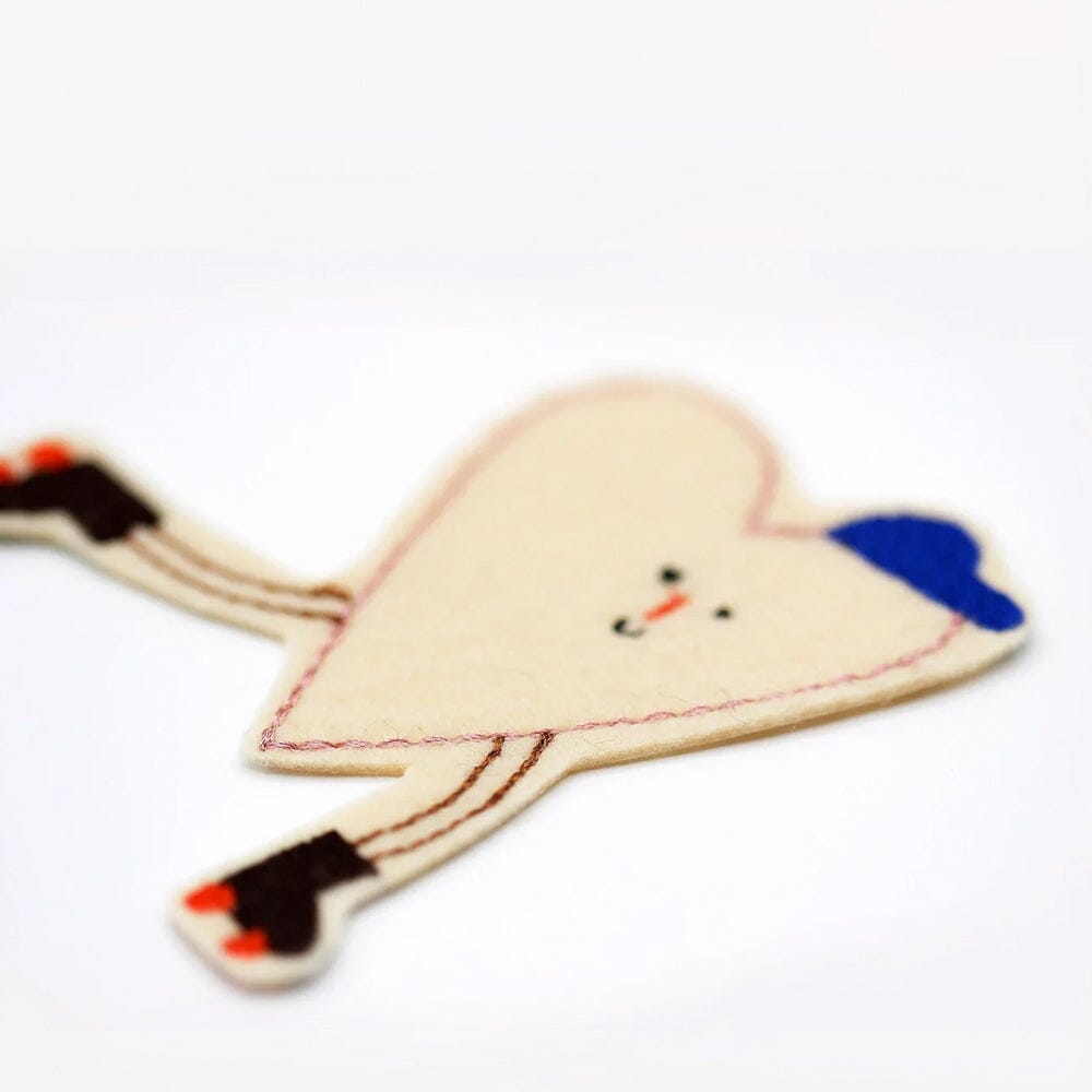 Bügelpatch "Rollschuh Herz mit Cap" Bügelflicken Halfbird