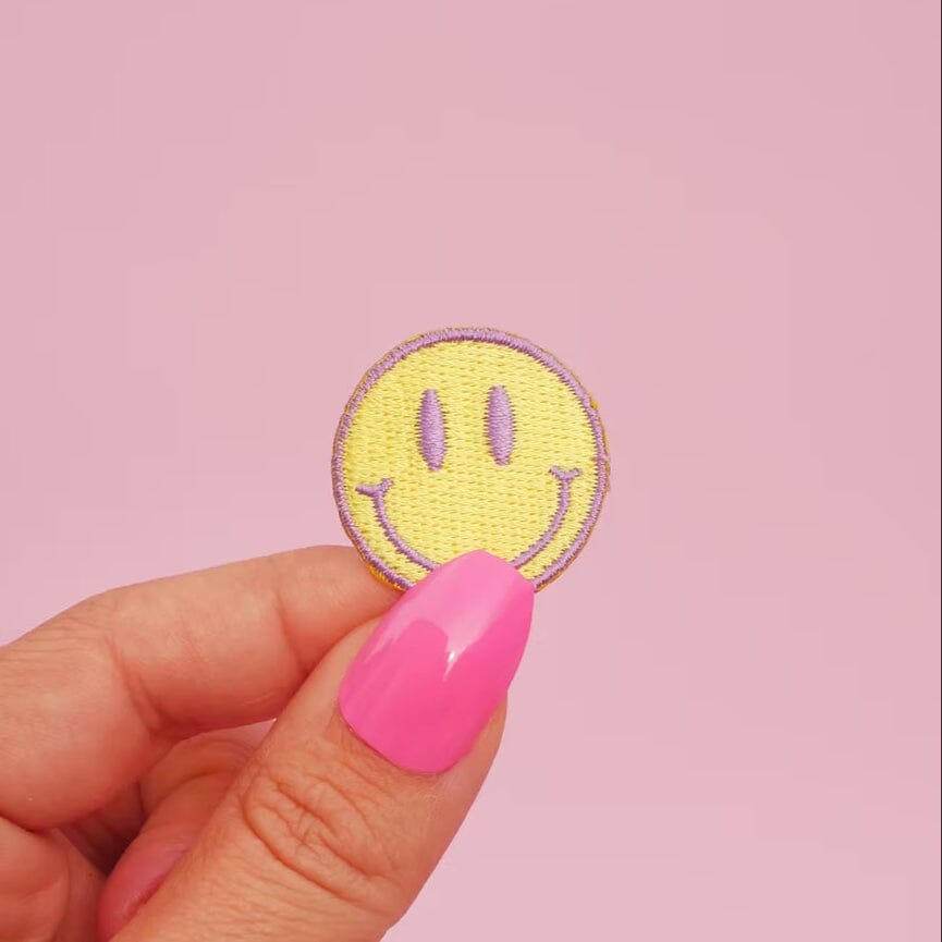 Bügelpatch "Smiley" Bügelflicken Malicieuse