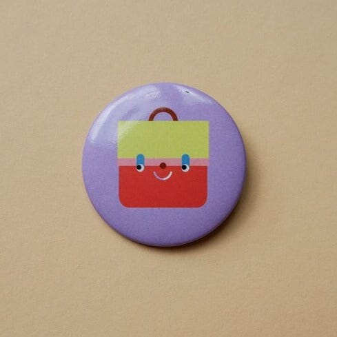 Button "Tornister" Button tinyday flieder
