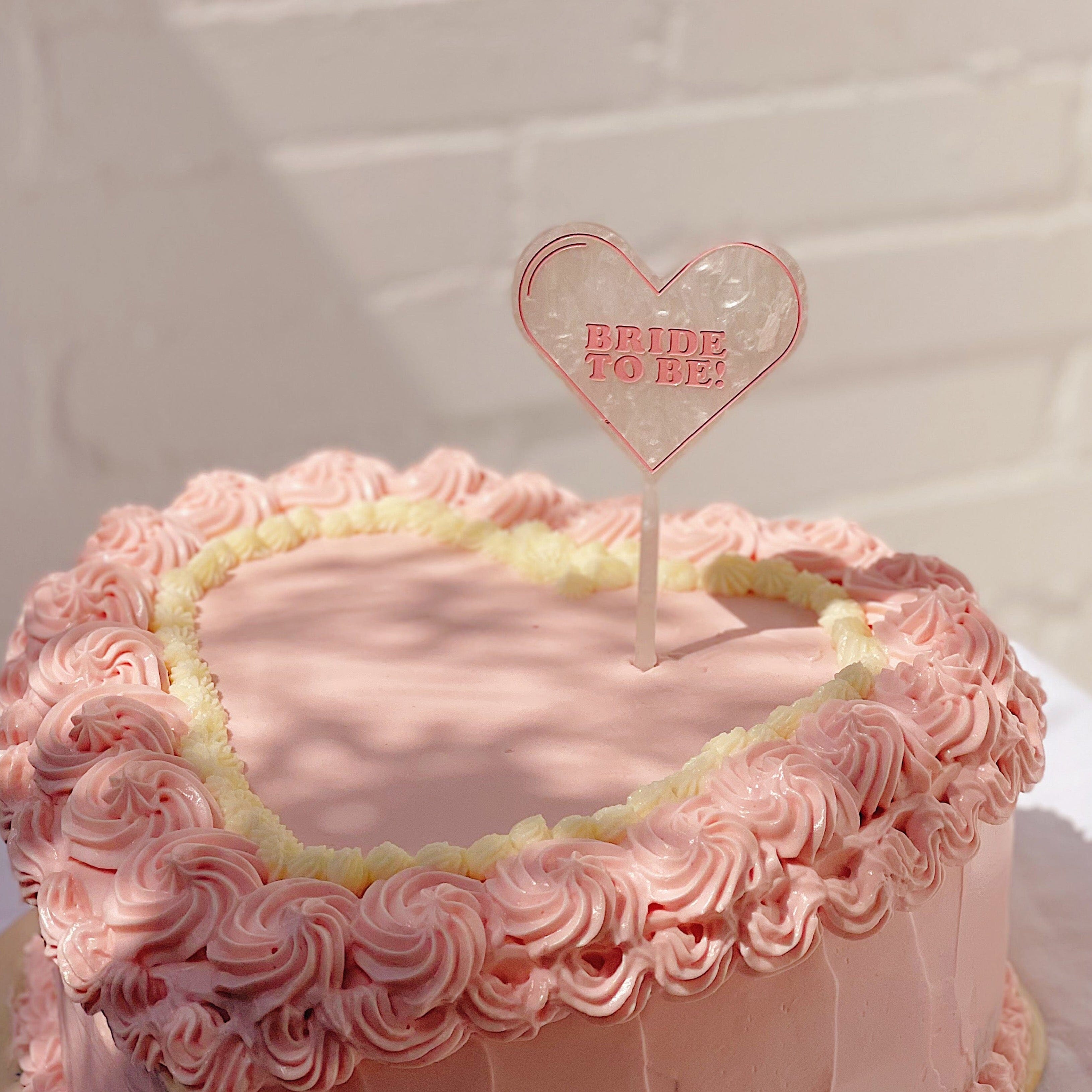 Cake Topper "Bride to be" Cake Topper hello love