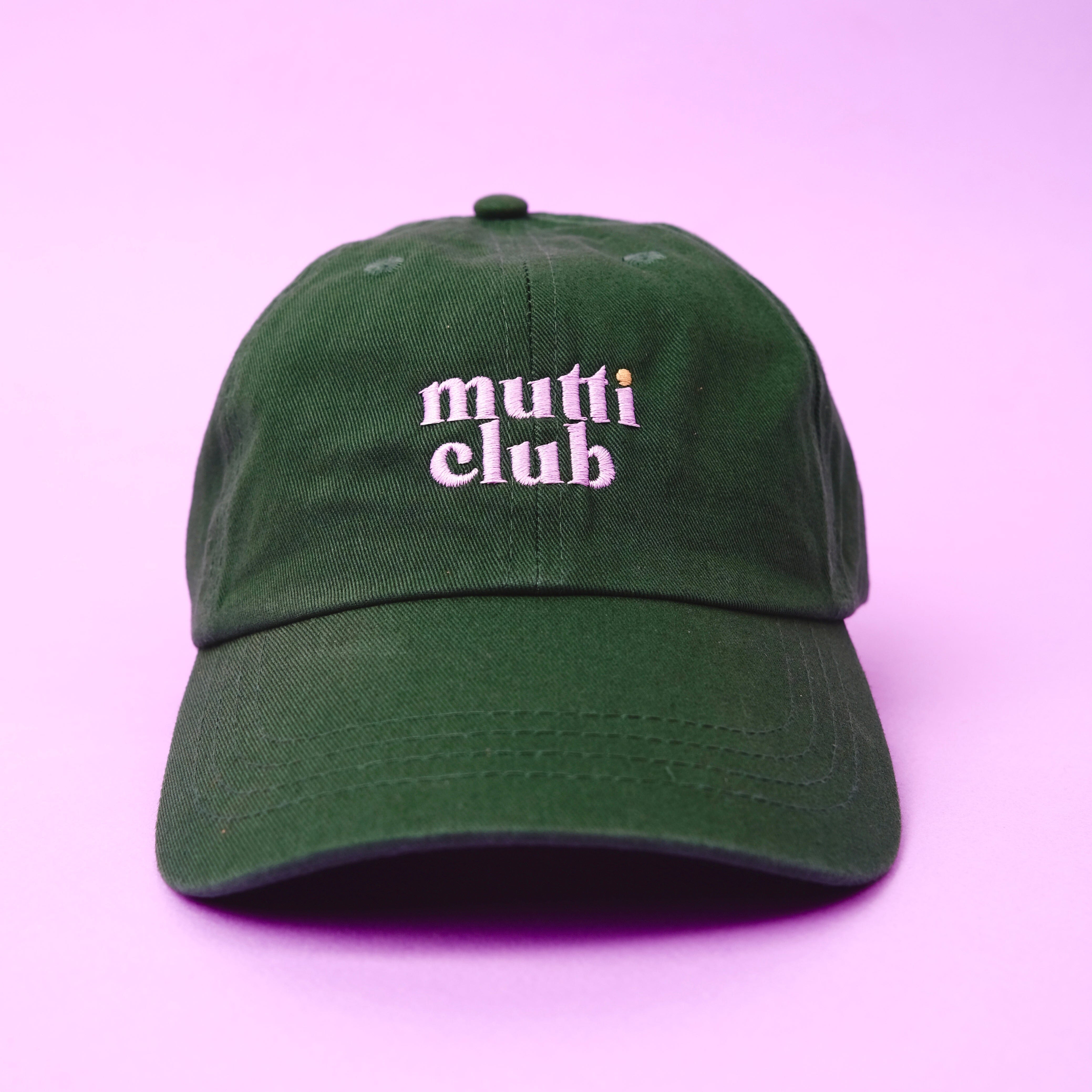 Cap "Mutticlub grün" Cap Matsch mit Sahne