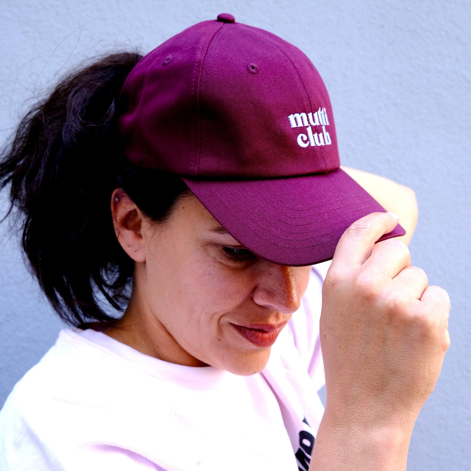 Cap "Mutticlub weinrot" Cap Matsch mit Sahne