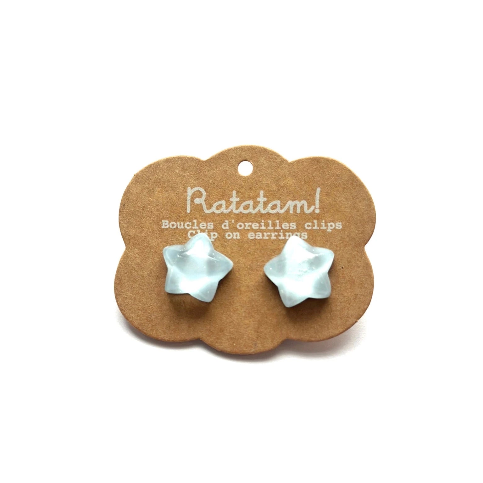 Clip-On Ohrringe "Stern" Ohrringe Ratatam Blau
