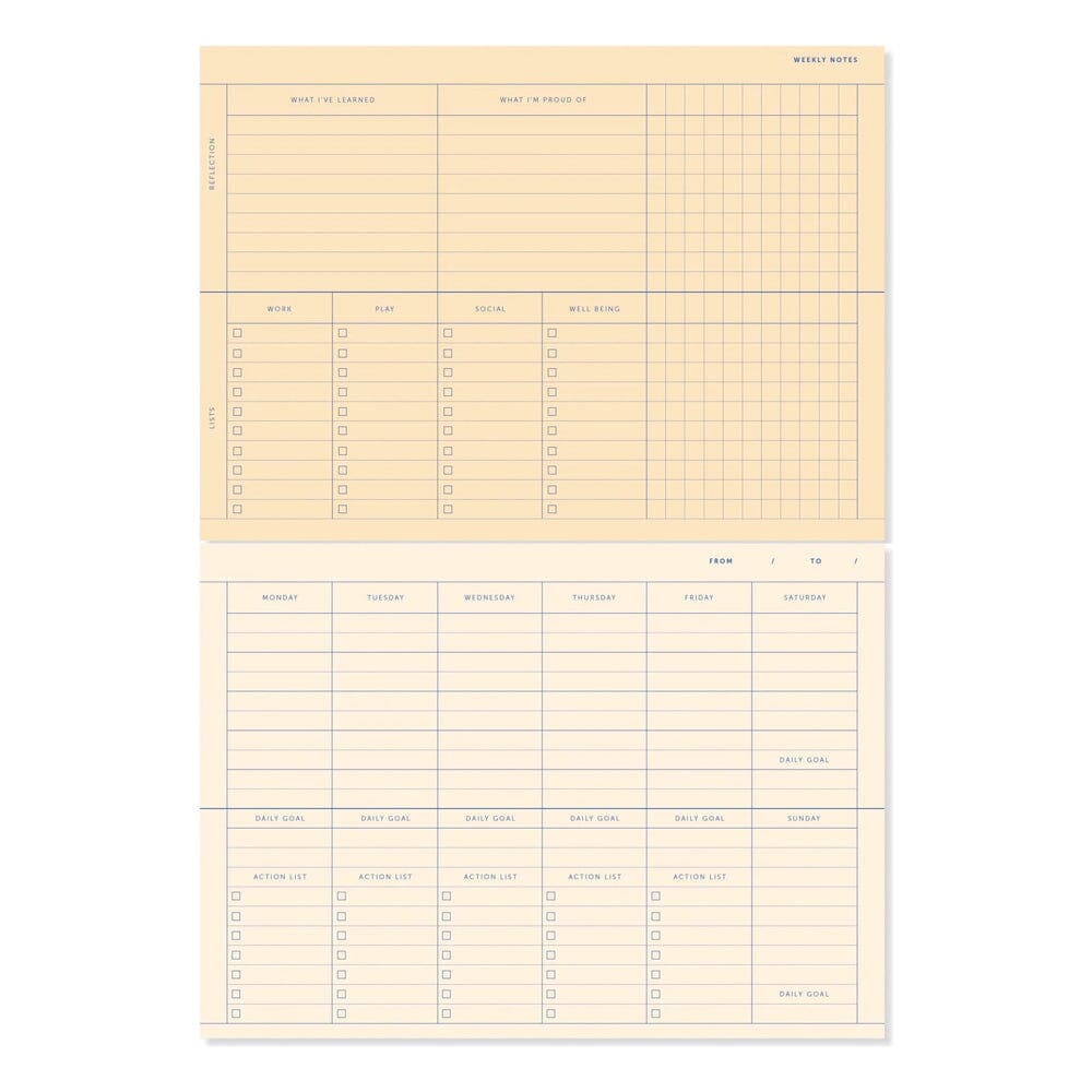 Deskplanner "Grid" Kalender A-Journal