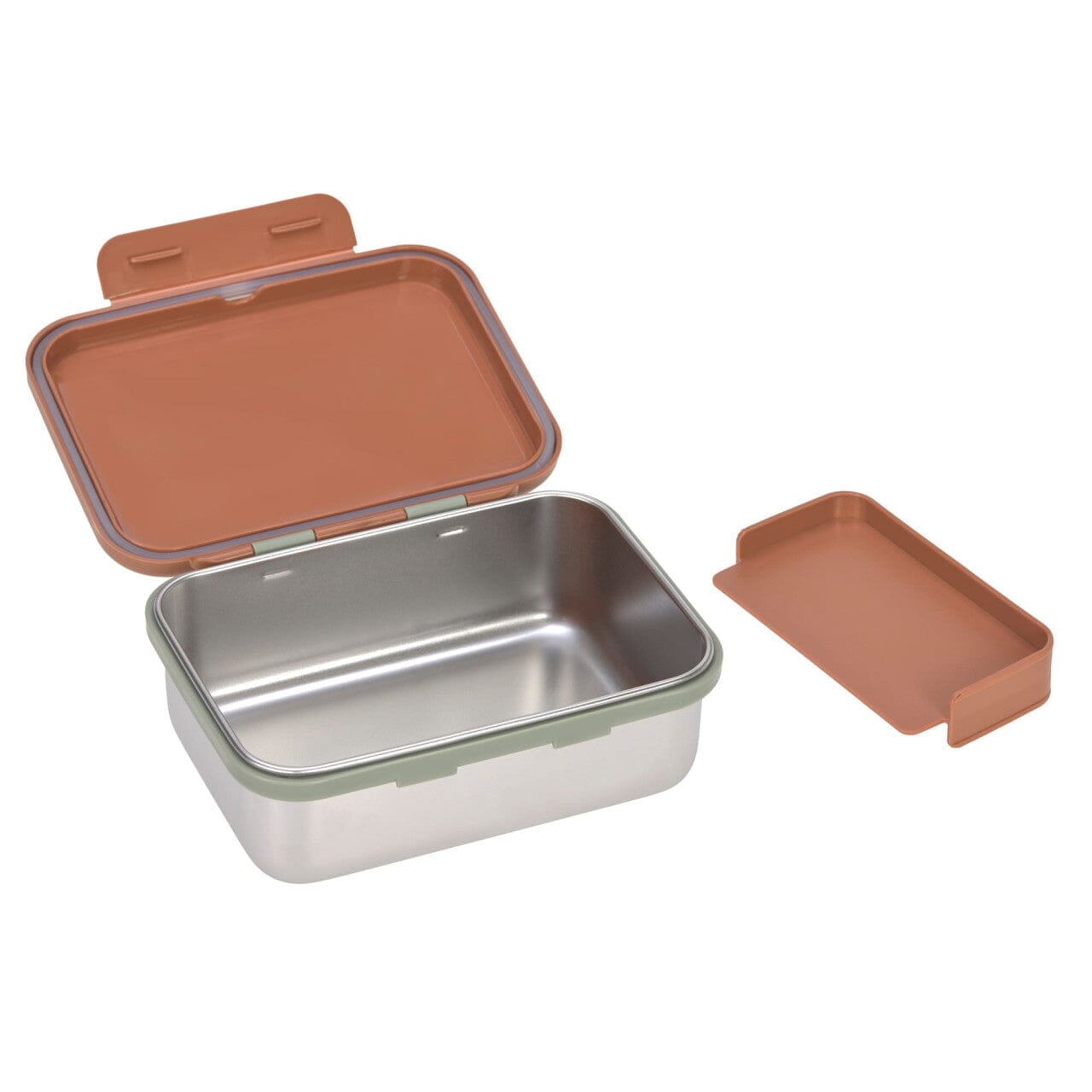 Edelstahl Lunchbox "Happy" Brotdose Lässig