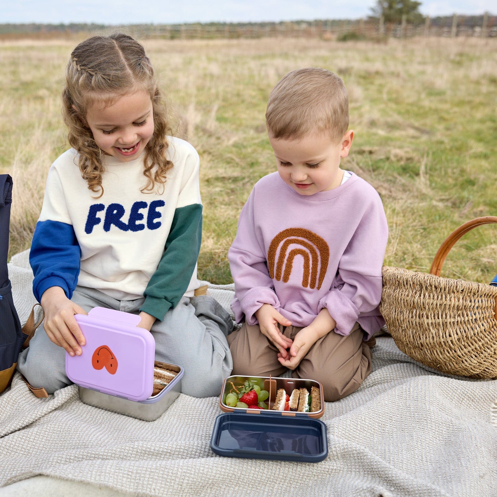 Edelstahl Lunchbox "Little Gang" Brotdose Lässig