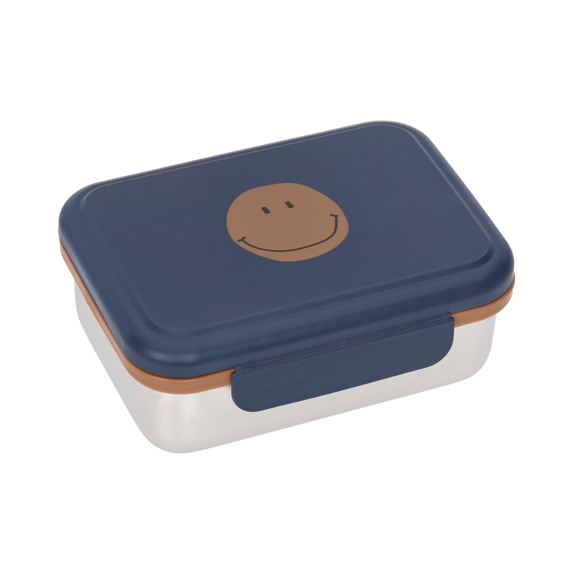 Edelstahl Lunchbox "Little Gang" Brotdose Lässig Smiley Navy