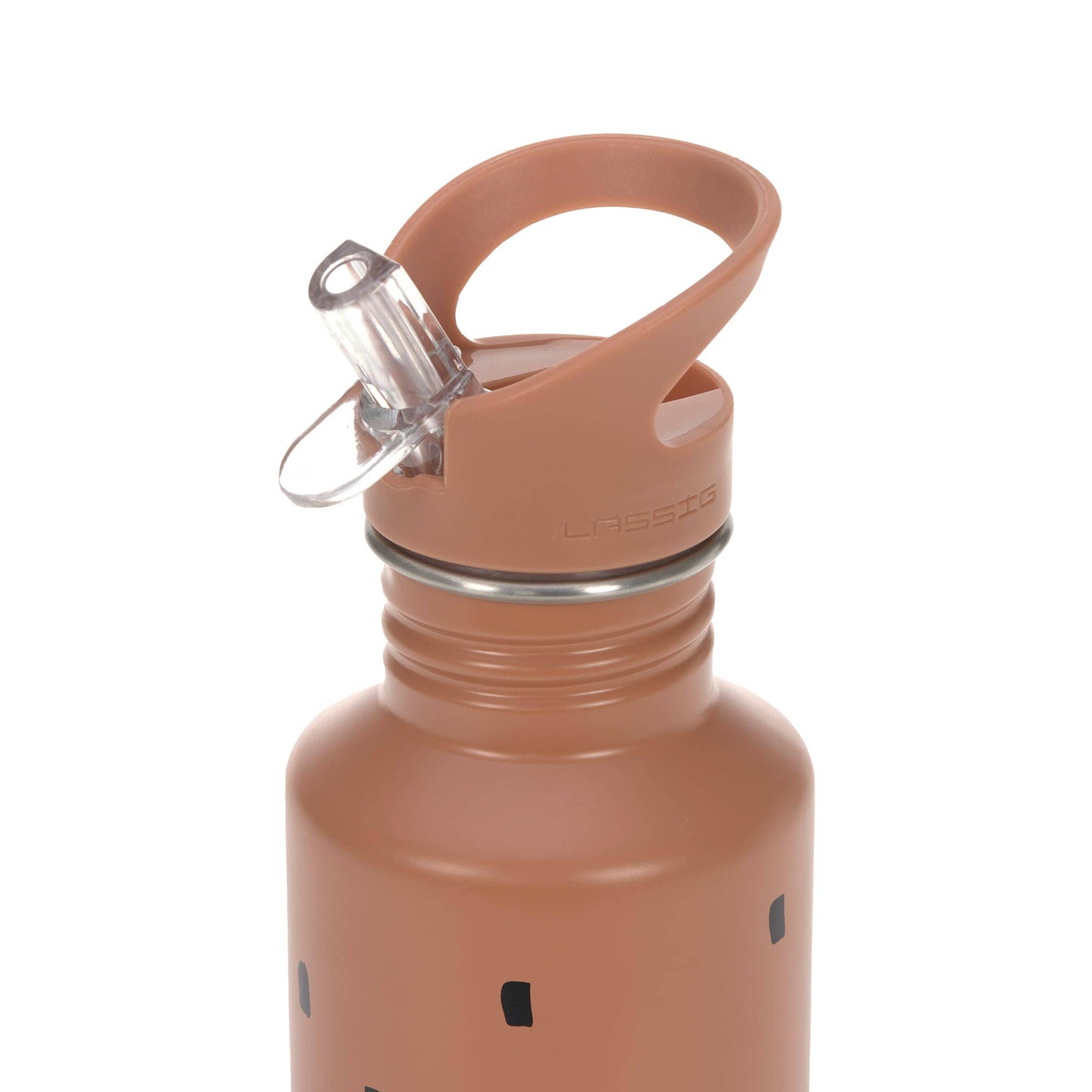 Edelstahl Trinkflasche "Happy" Trinkflasche Lässig