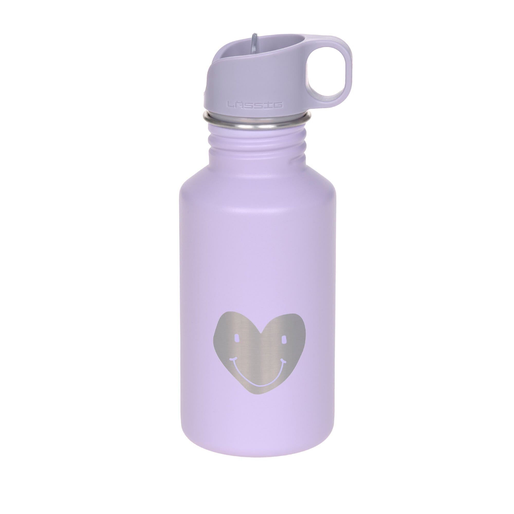 Edelstahl Trinkflasche "Little Gang" Trinkflasche Lässig Herz Lila