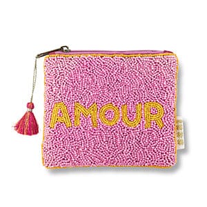 Etui "Amour" Geldbeutel Matsch mit Sahne