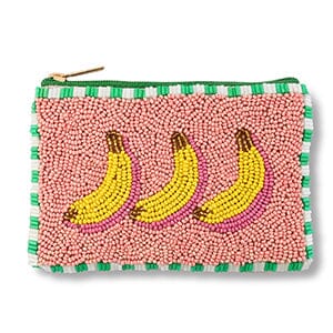Etui "Banane" Geldbeutel Matsch mit Sahne