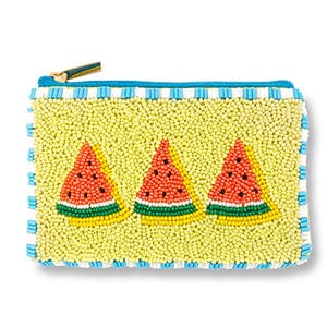 Etui "Melone" Geldbeutel Matsch mit Sahne