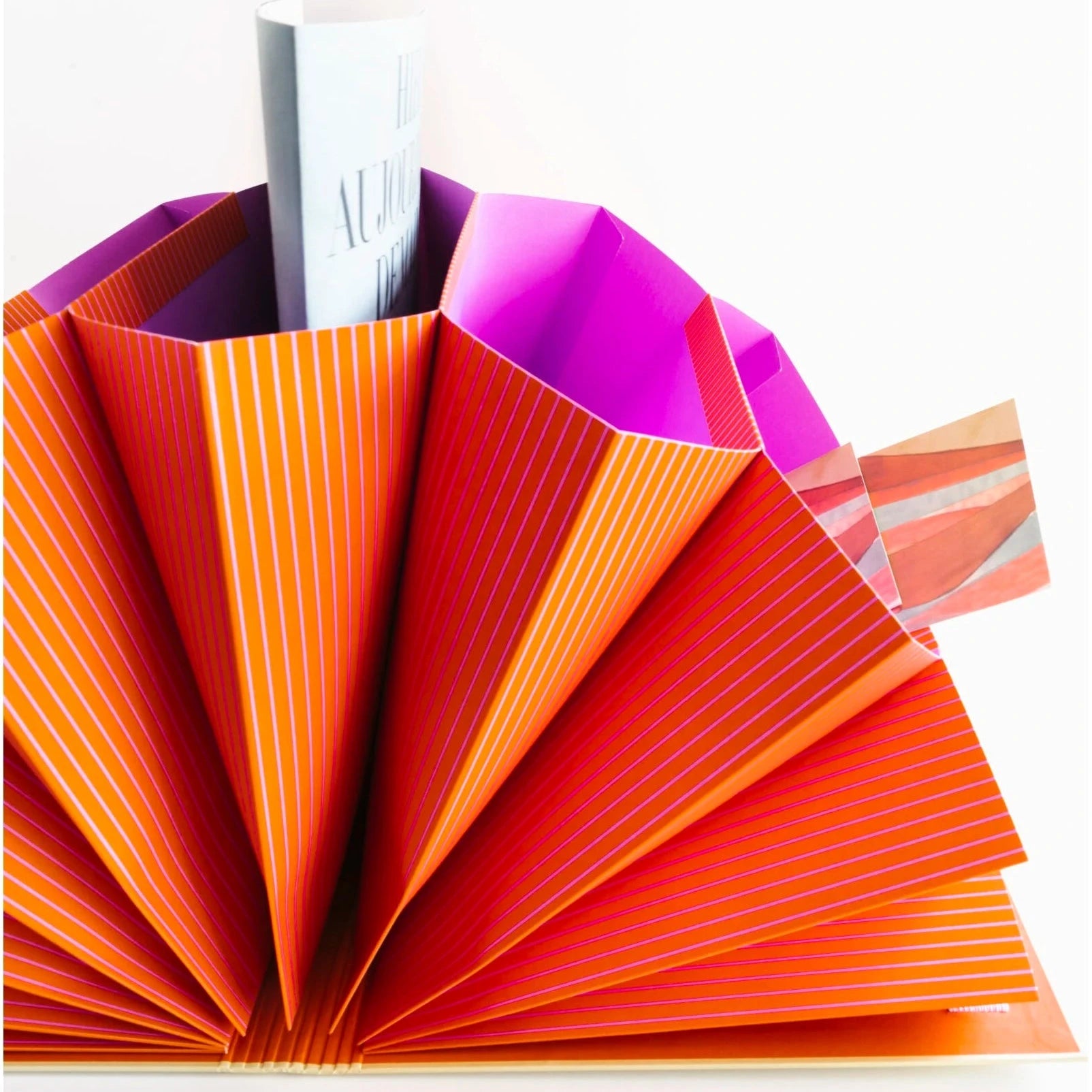 Fächermappe "Orange-Lila" Postmappe A-Journal