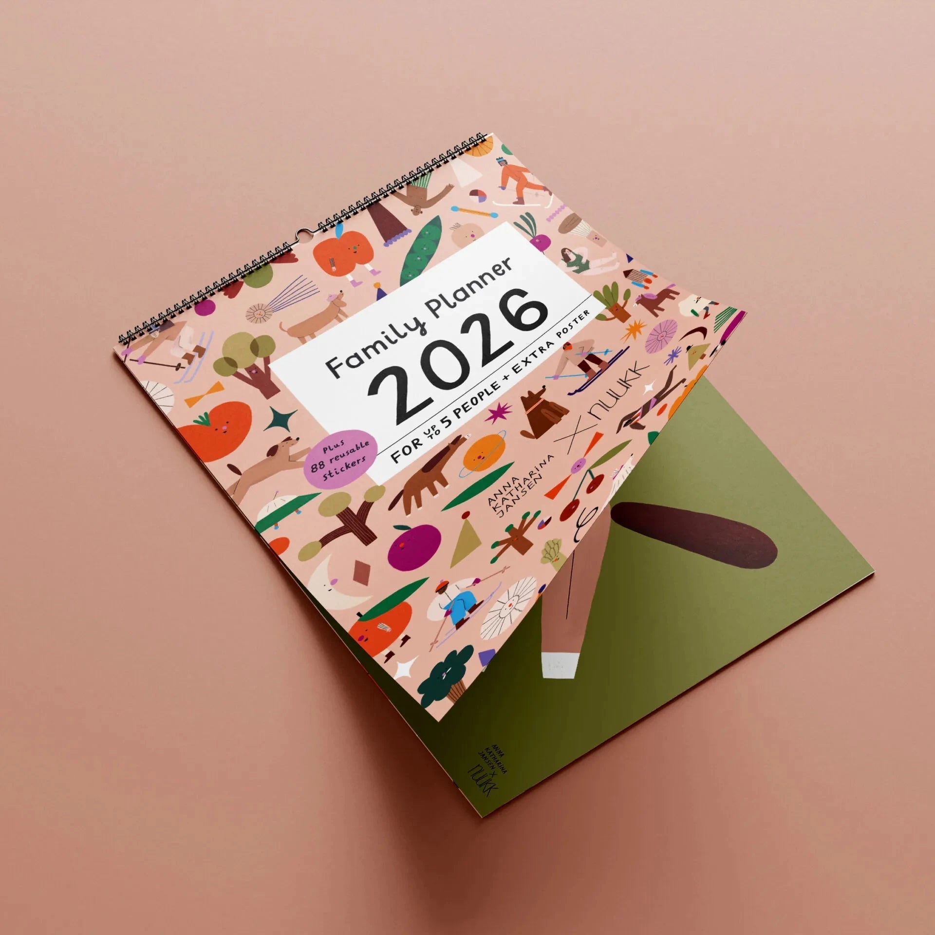 Familienplaner 2026 "Ponys und Picknick" Kalender Nuukk