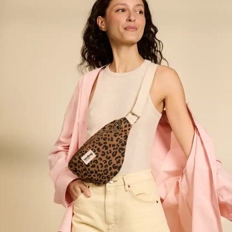 Fanny Pack "Olivia" Bauchtaschen Hindbag Leo Toffee