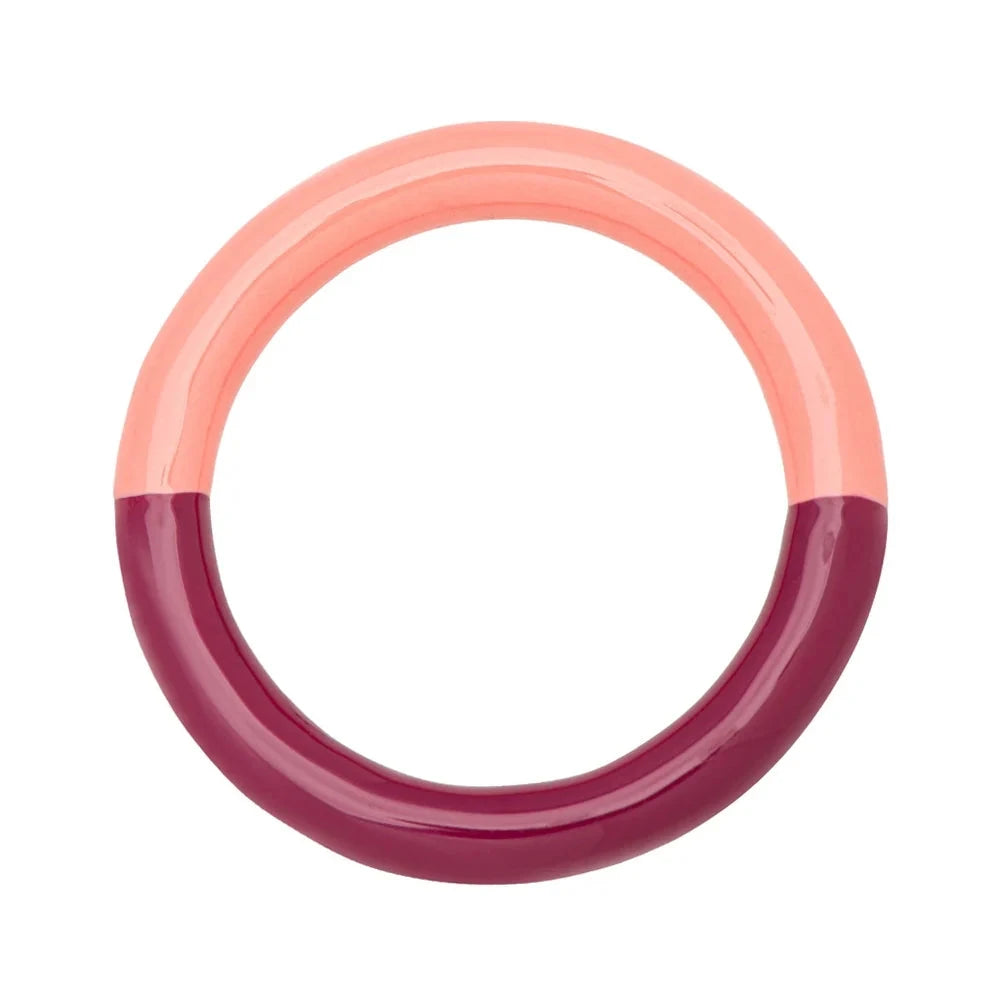 Fingerring "Double Color" Ring Lulu Copenhagen Burnt Coral/Plum 52