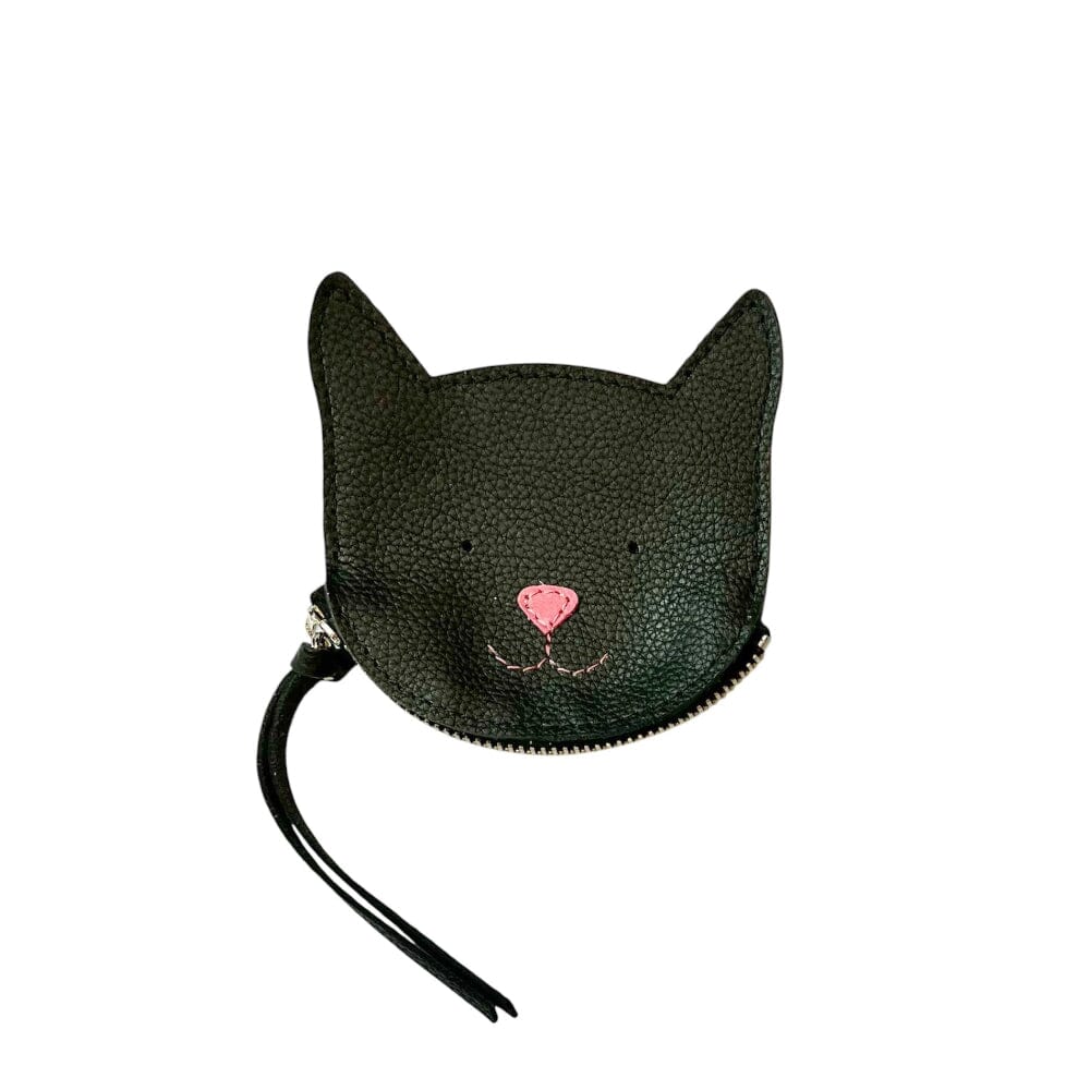 Geldbeutel "Katze" Geldbeutel Papoutsi Schwarz