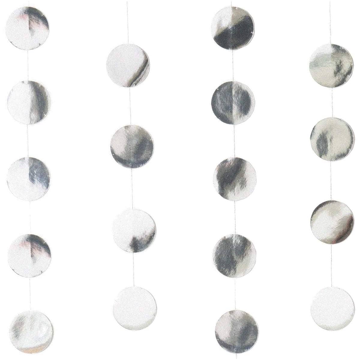 Girlande "Kreise silber" Girlande Rico Design