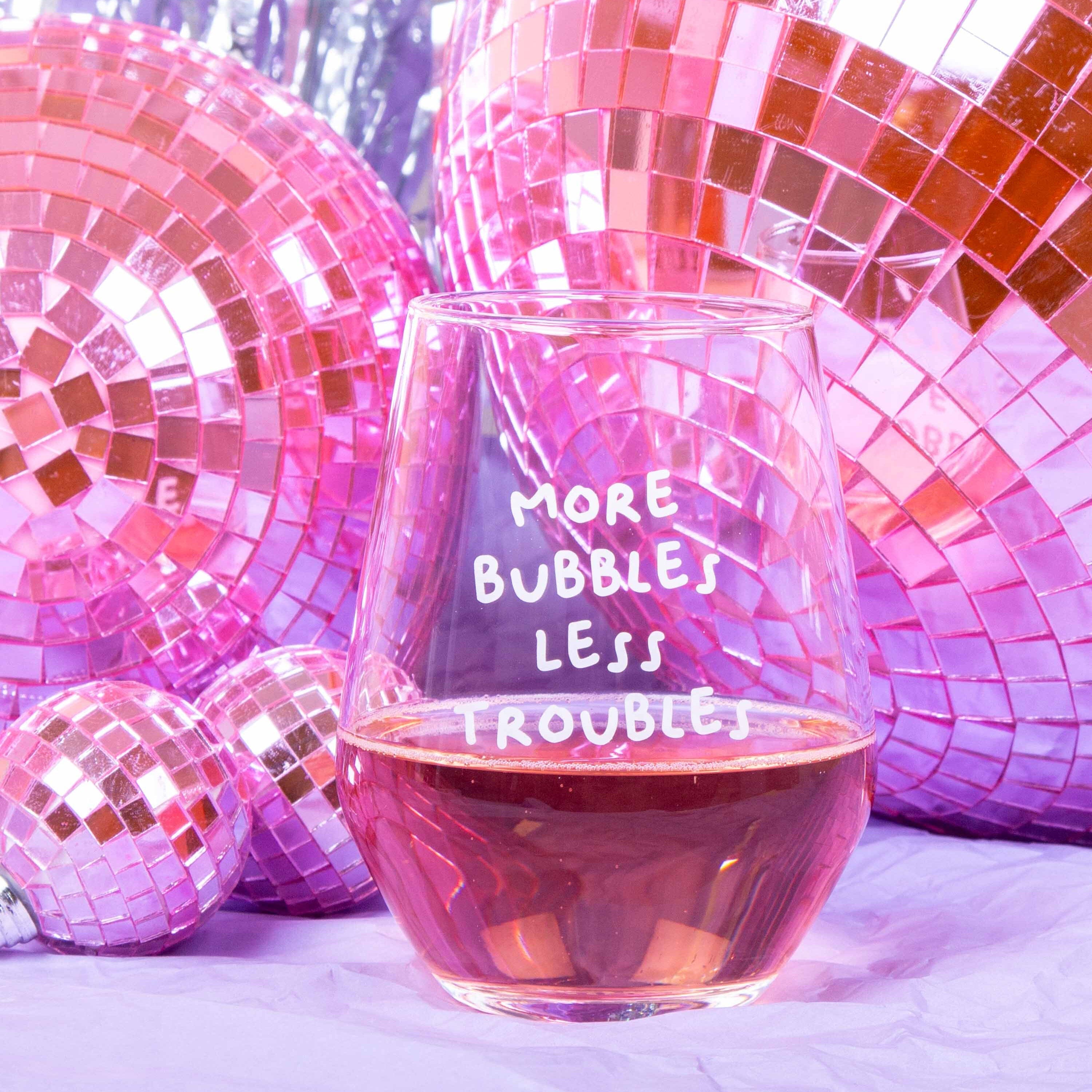 Glas "More Bubbles" Weinglas Frau Hansen
