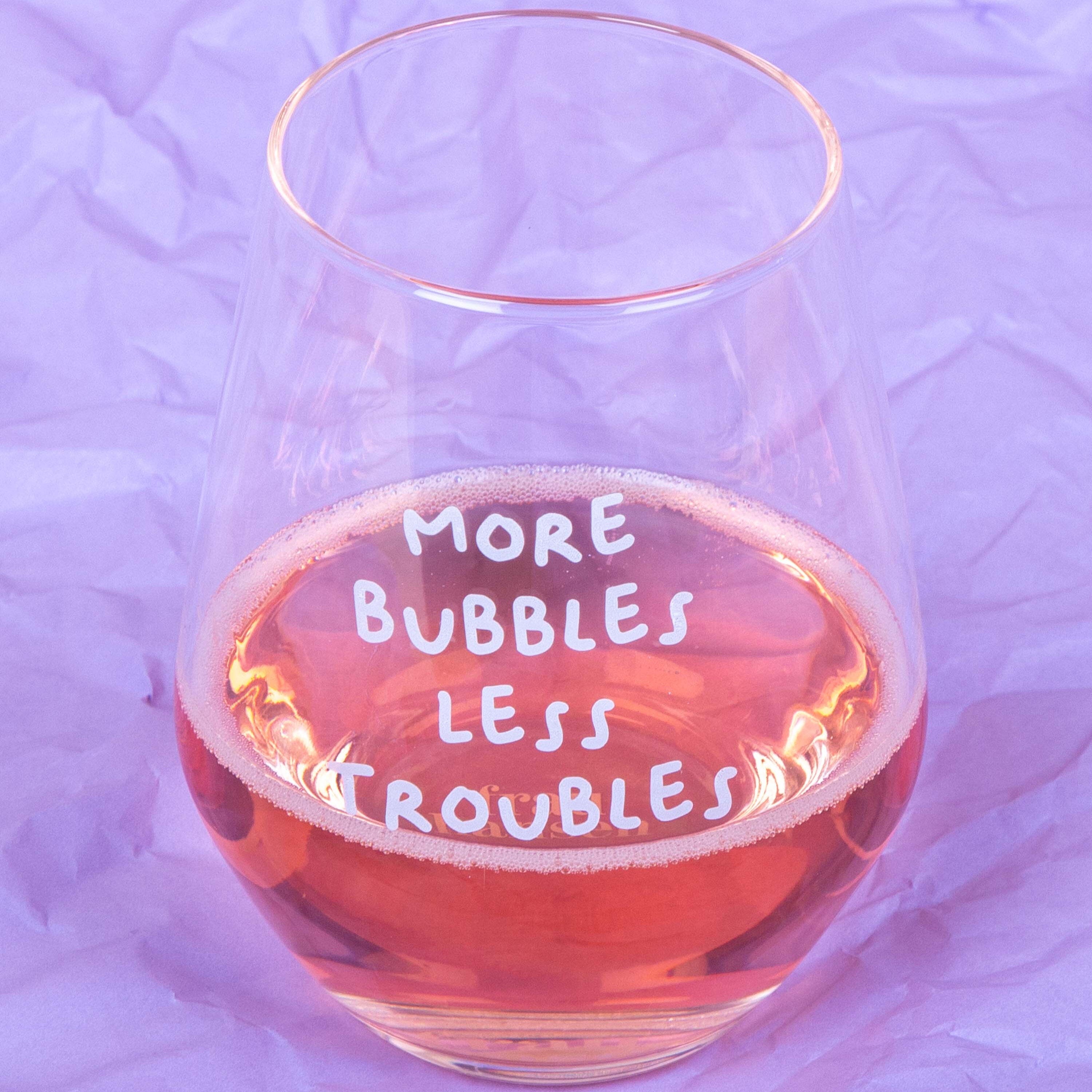 Glas "More Bubbles" Weinglas Frau Hansen