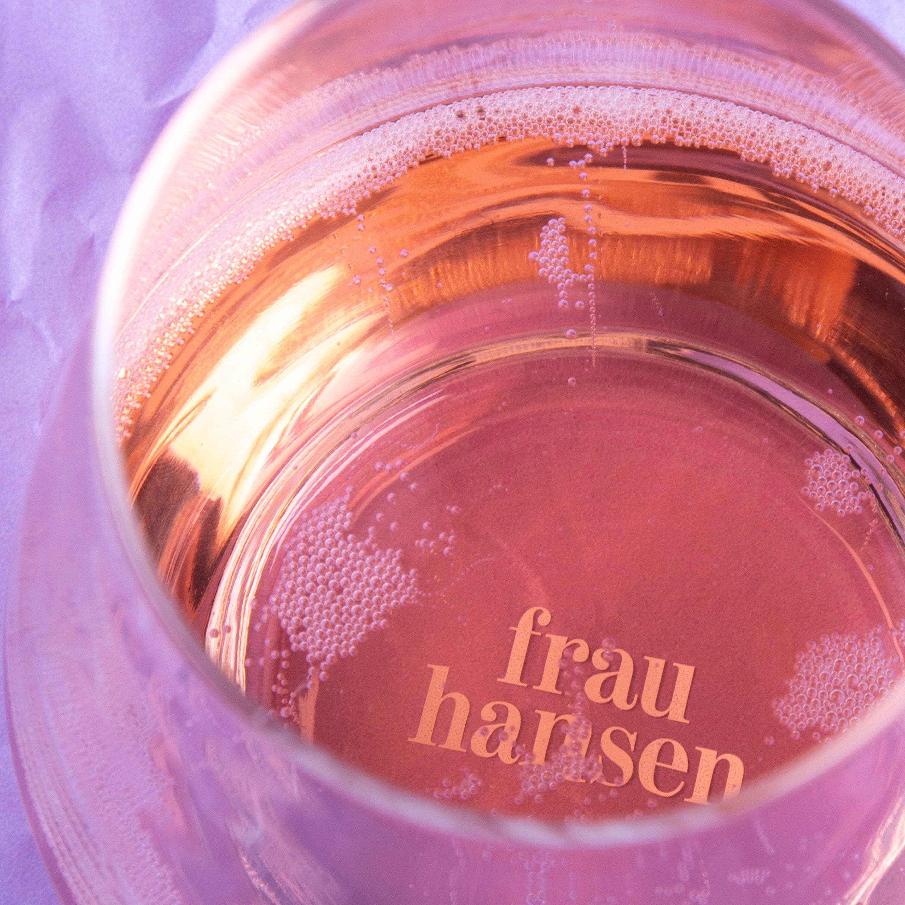 Glas "Sip Hooray" Weinglas Frau Hansen