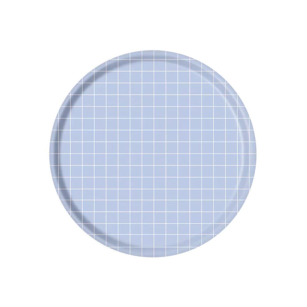 Großes Tablett "Grid Blau" Nuukk